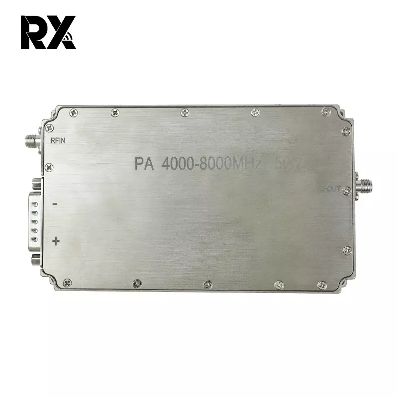 Ultra-Wideband C-Band 4-8 GHz 50W Power Amplifier Sistem RF